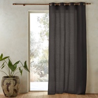 Штора 100 лен с люверсами Colin 140 x 220 см серый AM.PM  фото, kupilegko.ru